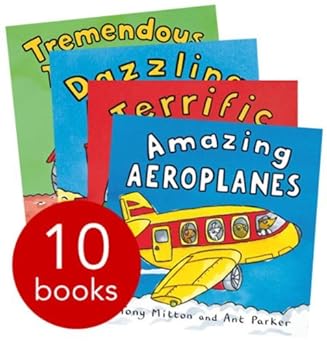 amazing machines truckload children collection tony mitton 10 books set terrific trains tremendous tractors