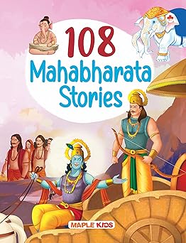 108 mahabharata stories for kids 1st edition maple press 9391924093, 978-9391924096