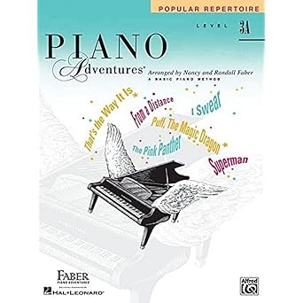 piano adventures popular repertoire book level 3a sheet music songbook for early intermediate piano students
