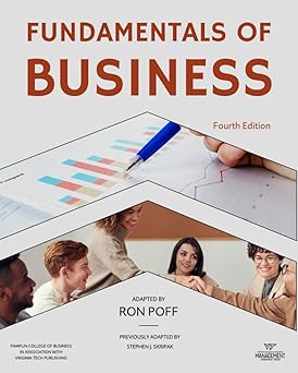 fundamentals of business 1st edition ron poff 1957213256, 978-1957213255