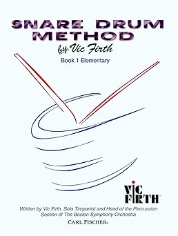 o4653 snare drum method book 1 elementary 1st edition vic firth 0825809398, 978-0825809392