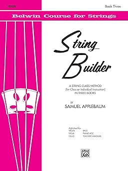 string builder bk 3 a string class method violin 1st edition samuel applebaum 0769231349, 978-0769231341