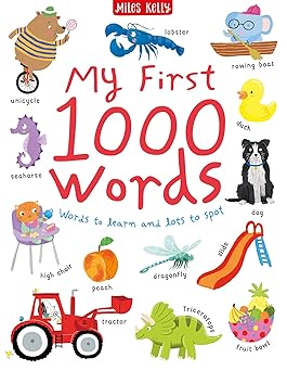 my first 1000 words words to learn and lots to spot 1st edition becky miles 1789890918, 978-1789890914
