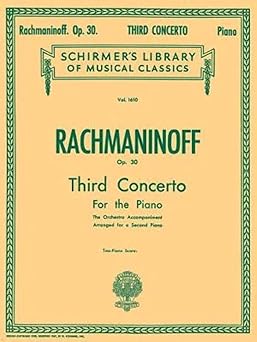 concerto no 3 in d minor op 30 nfmc 2024 2028 selection schirmer library of classics volume 1610 piano duet