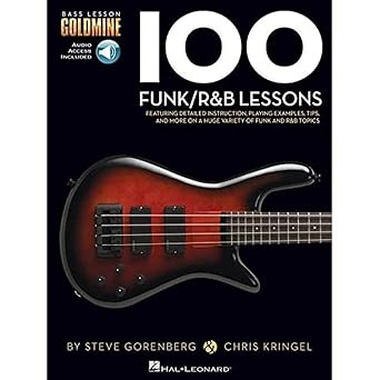 100 funk randb bass lessons funk bass randb bass slap pop techniques songbook bass lesson goldmine series