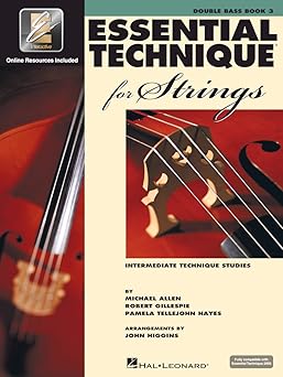 essential technique for strings a double bass book and online audio essential elements interactive beginner