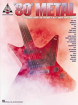 80s metal guitar songbook 22 songs from the decades best hard rock bands guitar recorded versions guitar tab
