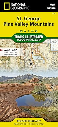 st george pine valley mountain map 1st edition national geographic maps trails illustrated 1566956978,