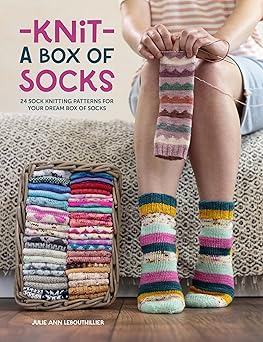 knit a box of socks 24 sock knitting patterns for your dream box of socks 1st edition julie ann lebouthillier
