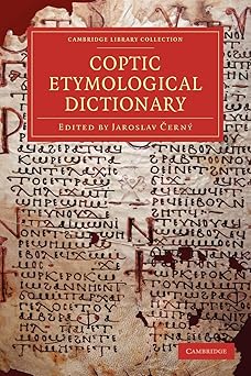 coptic etymological dictionary 1st edition jaroslav a erna 1/2 1108013996, 978-1108013994
