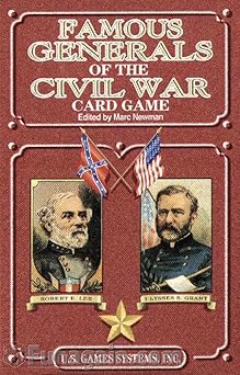 famous generals of the civil war card game 1st edition u s games systems 0880791799, 978-0880791793