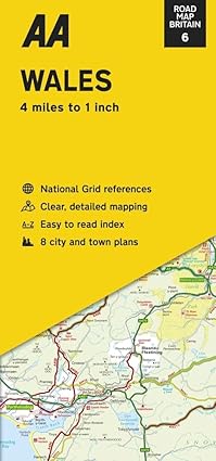 road map britain wales 1st edition aa publishing 0749582855, 978-0749582852