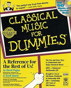 classical music for dummies 1st edition david pogue ,scott speck 0764550098, 978-0764550096