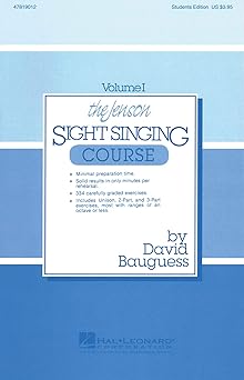 the jenson sight singing course by david bauguess solfege based method songbook for choirs 334 graded