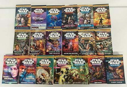 star wars new jedi order complete set 19 books 1st edition r a salvatore 1608946231, 978-1608946235