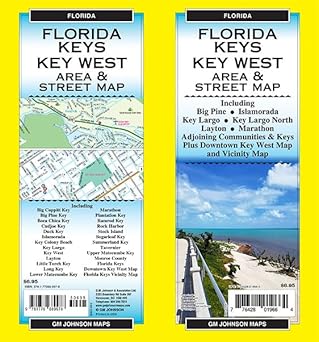 florida keys / key west florida street map 1st edition gm johnson 1770689974, 978-1770689978