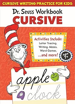 dr seuss cursive workbook beginner cursive handwriting for kids 1st edition dr seuss 0593712455,