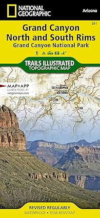 grand canyon north and south rims grand canyon national park 1st edition national geographic maps trails