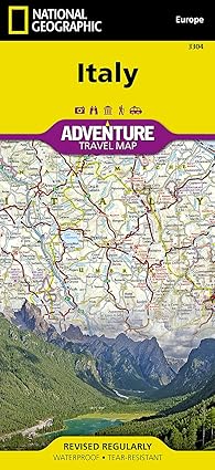 italy map 1st edition national geographic maps adventure 156695536x, 978-1566955362