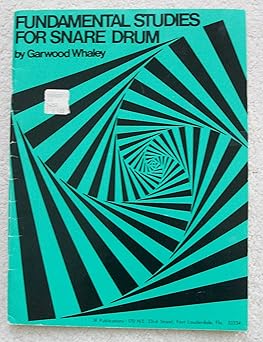 jrp33 fundamental studies for snare drum 1st edition garwood whaley 1617270245, 978-1617270246