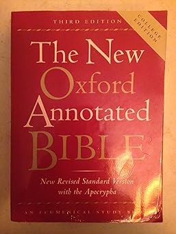 the new oxford annotated bible new revised standard version with the apocrypha 1st edition michael d coogan
