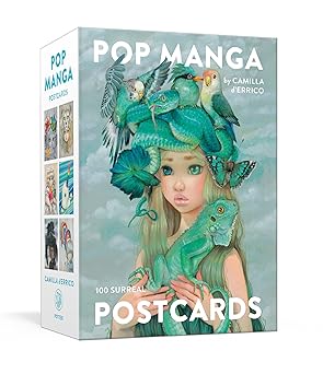 pop manga postcards 100 surreal postcards 1st edition camilla d\\\\\\\'errico 0593581903, 978-0593581902