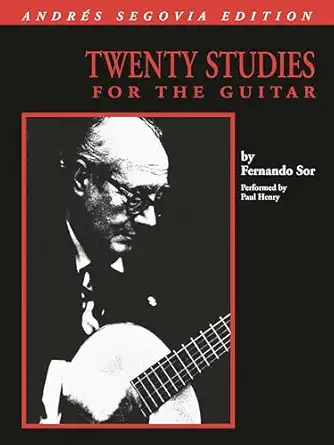 andres segovia 20 studies for guitar book only 1st edition andres segovia ,fernando sor 0793504368,