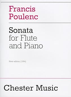 sonata for flute and piano   1994 1st edition carl schmidt ,francis poulenc 0711943982, 978-0711943988