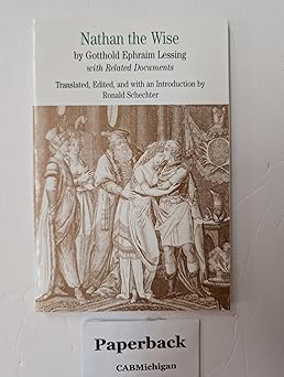 nathan the wise 1st edition gotthold lessing ,ronald schechter 0312442432, 978-0312442439
