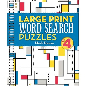large print word search puzzles 4 1st edition mark danna 1454925744, 978-1454925743