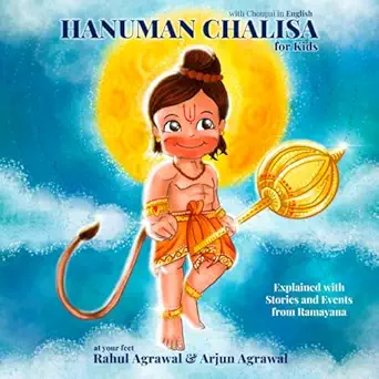 hanuman chalisa for kids with choupai in english 1st edition rahul agrawal ,arjun agrawal ,sanchayeeta