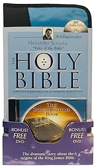 kjv complete scourby cd with free indest dvd holy king james version old and new testament audio bible by
