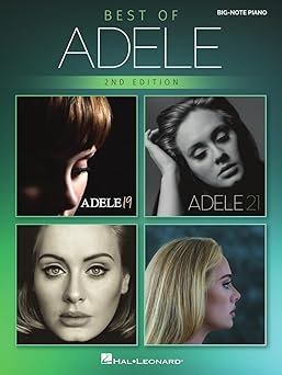 best of adele for big note piano a 12 easy piano songs with lyrics and chords for beginners and advanced