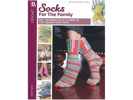 learn to crochet socks for the family 1st edition darla sims 1609002741, 978-1609002749