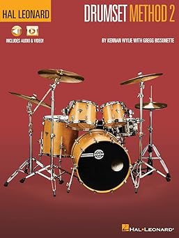 hal leonard drumset method book 2 intermediate drum instruction book with online audio and video learn drum