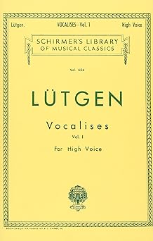 vocalises book i schirmer library of classics volume 654 high voice 1st edition max spicker ,b lutgen