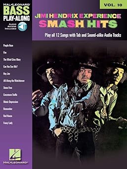 jimi hendrix smash hits bass play along volume 10 1st edition jimi hendrix 1423414209, 978-1423414209