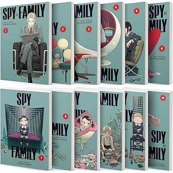spy x family series vol 1 12 set of 12 books by tatsuya endo 1st edition tatsuya endo ,9781974722945