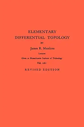 elementary differential topology 1st edition james r munkres 0691090939, 978-0691090931