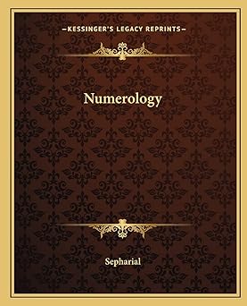 numerology 1st edition sepharial 1162832924, 978-1162832920