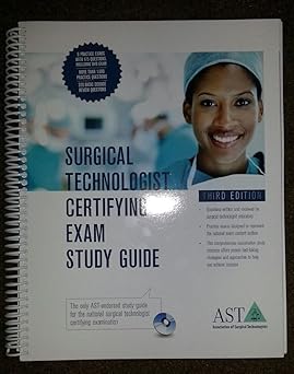 surg tech certifying exam study guide 3rd ed 1st edition ast 0926805665, 978-0926805668