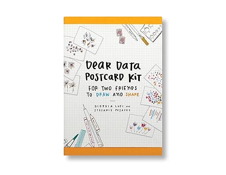 dear data postcard kit for two friends to draw and share 1st edition giorgia lupi ,stefanie posavec