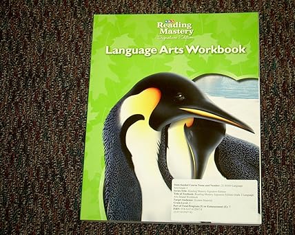 reading mastery language arts workbook grade 2 1st edition mcgraw hill 007612567x, 978-0076125678