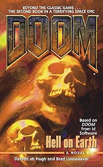 doom hell on earth 1st edition dafydd ab hugh ,brad linaweaver 067152562x, 978-0671525620