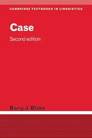 case 1st edition barry j blake 0521014913, 978-0521014915