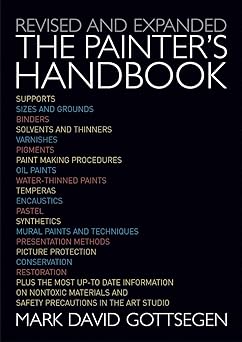painters handbook revised and expanded 1st edition mark david gottsegen 0823034968, 978-0823034963