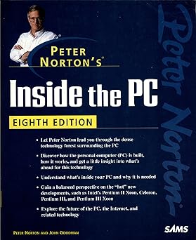 peter nortons inside the pc 1st edition peter norton ,john m goodman 0672315327, 978-0672315329