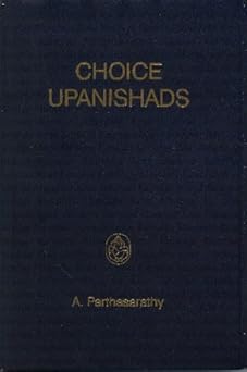 choice upanishads 1st edition a parthasarathy 8187111607, 978-8187111603