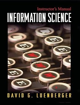information science 1st edition david g luenberger 0691124183, 978-0691124186