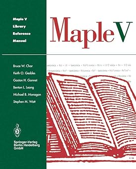 maple v library reference manual 1st edition bruce char ,keith o geddes ,gaston h gonnet ,benton l leong